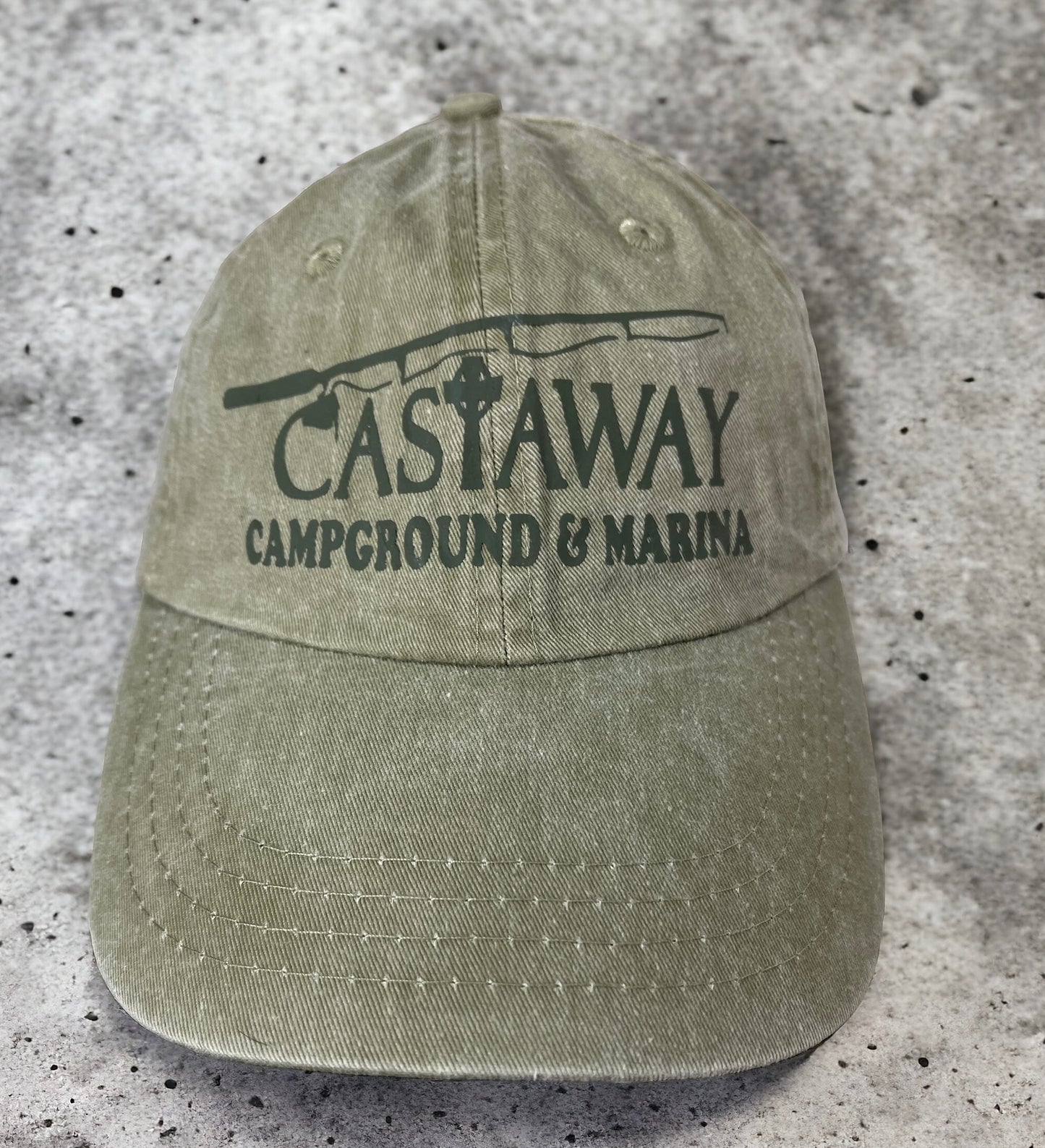 Castaway District Brand Distressed Hat
