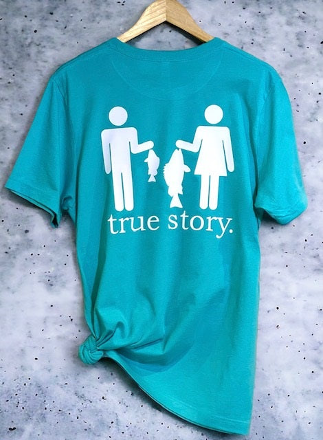 True Story Adult Unisex Short Sleeve Castaway Logo Tee